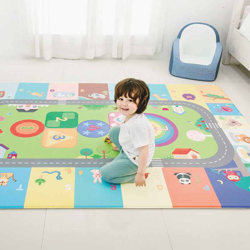 环保正品韩国原装进口康乐爬行pvc游戏加厚宝宝爬行垫