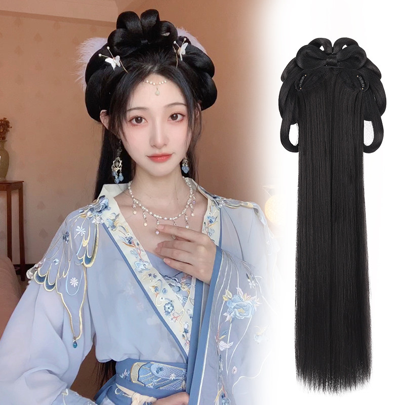 发包汉服假发一体式古风盘发发髻造型古装装假发包