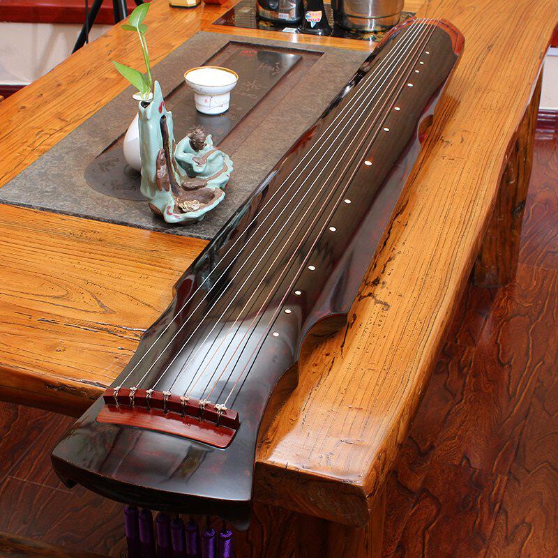 古琴灵机初学者成人手工斫琴红酸枝伏羲混沌演奏古琴