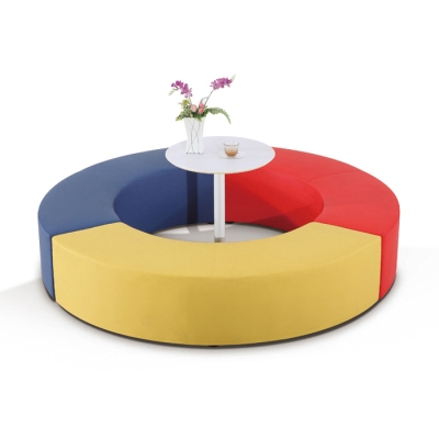 环形条型早教儿童幼儿园培训机构艺术中心读书书吧休息酒店沙发