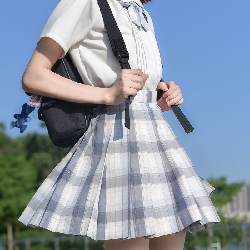 色格10天杪版与海云正浅蓝色胖头浅蓝银线原创jk