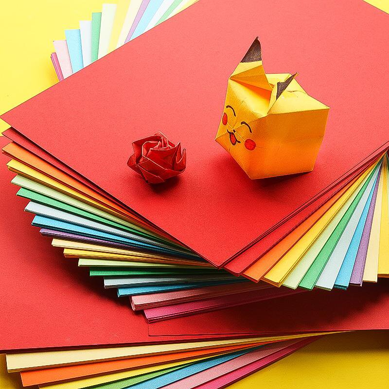 a4折纸diy幼儿园彩厚纸硬卡纸灯笼装饰大张折纸