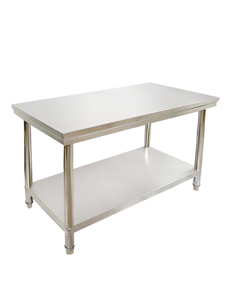 不锈钢厨房台面置物架加厚双层切菜桌子工作台功效与作用/价格/好不好