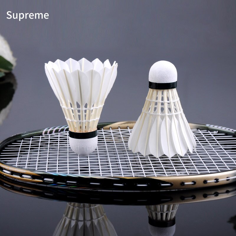 supreme羽毛球旗舰店正品金球superme耐打鹅毛比赛s