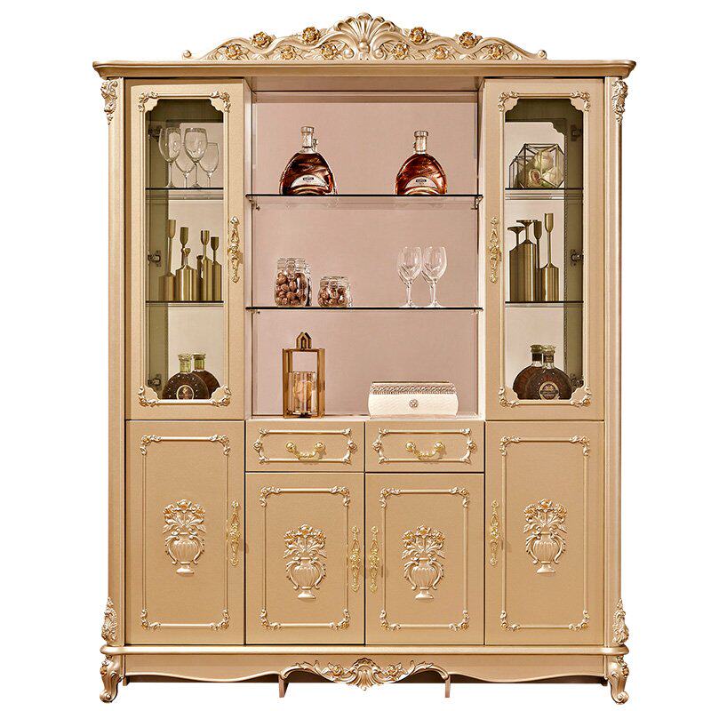 欧式酒柜客厅玄关餐厅隔断柜高餐边柜碗橱柜红酒酒柜