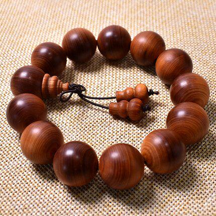 陈化料崖柏手串男太行山油性木质佛珠文玩手链念珠佛珠