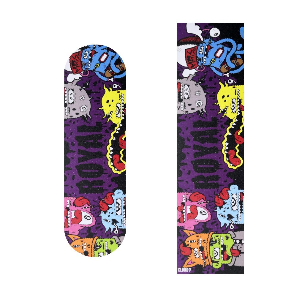 滑板贴画画板现货os780砂纸小鱼批量磨砂加厚滑板