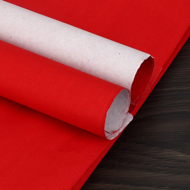 红纸剪纸婚庆砂纸朱砂纸喜字结婚大张对联毛笔喜字