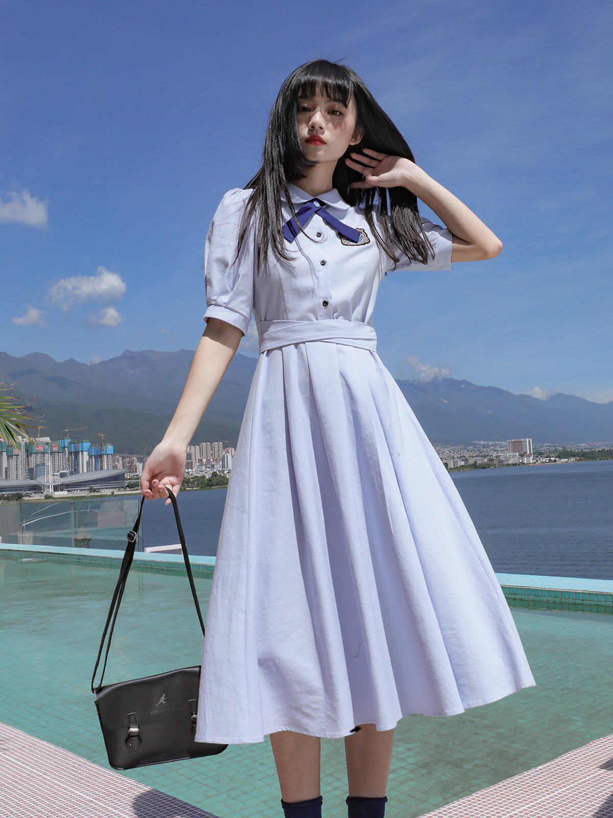 芝士日禁忌女孩泰国校服娜诺连衣裙校供娃娃学院服饰包装