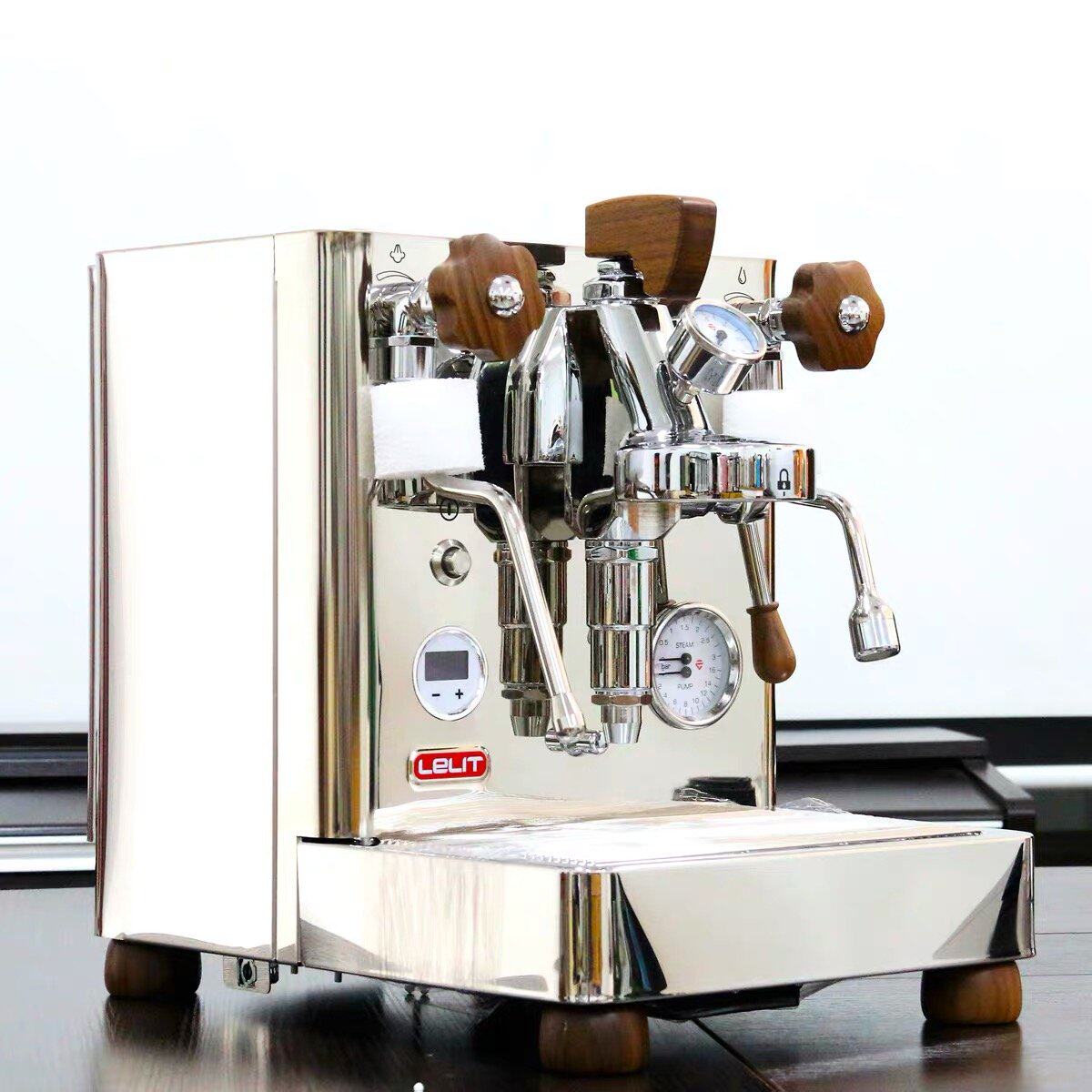 现货意大利lelitbianca单头e61锅炉旋转变压pid温控咖啡机