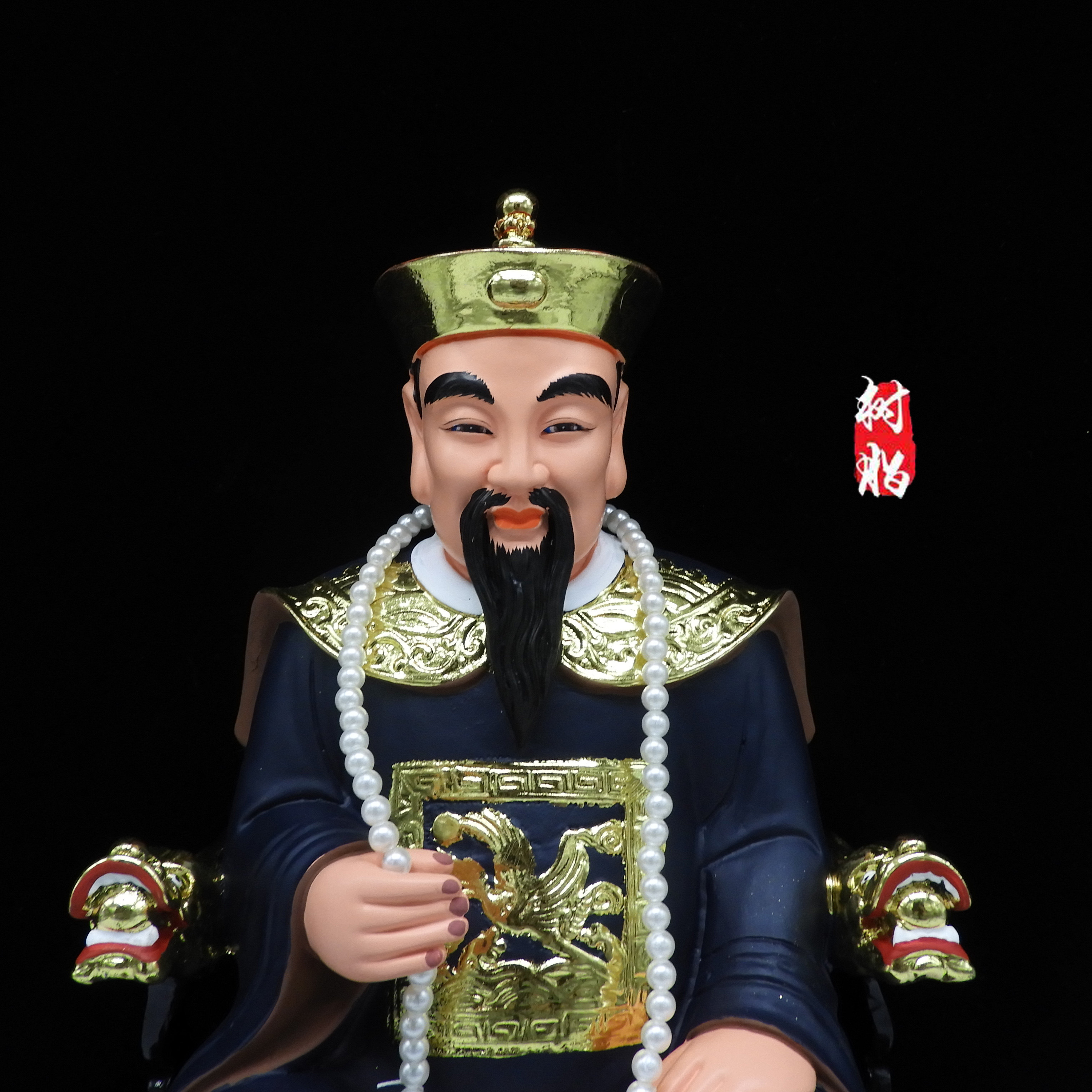 神像黄三包邮树脂太爷黄三太三太夫妇家用12寸摆件