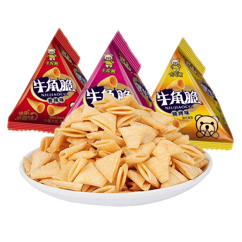 卡宾熊牛角脆30包混合口味