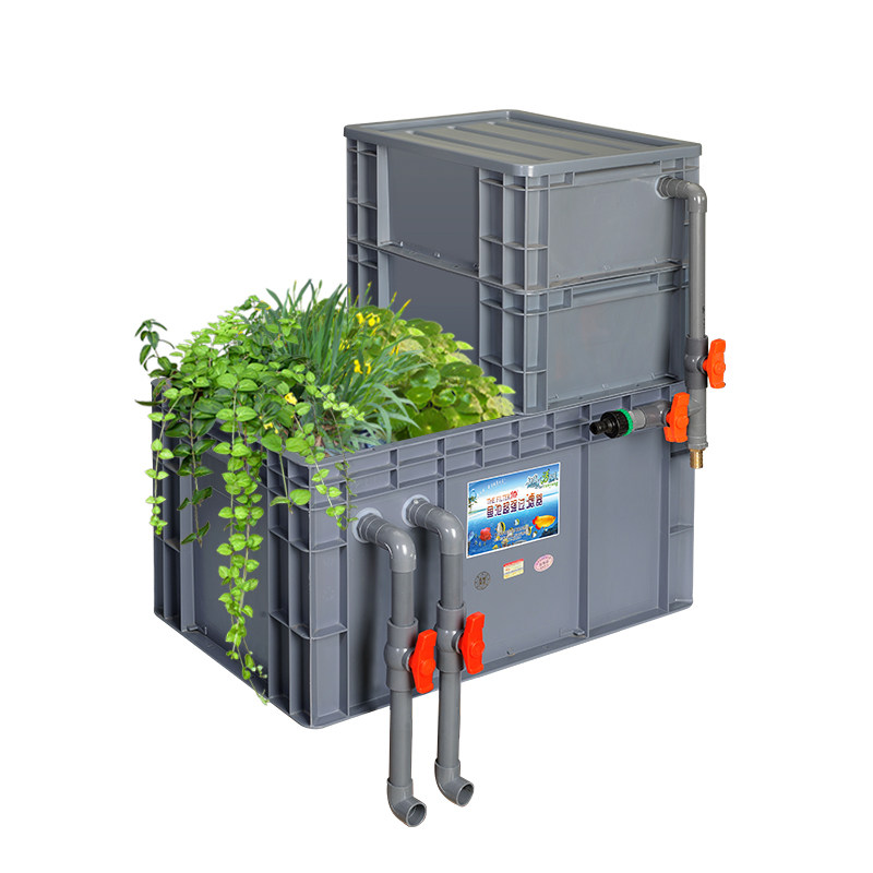 鱼池沼泽过滤古法养鱼生态过滤器鱼缸净水滴流过滤设备