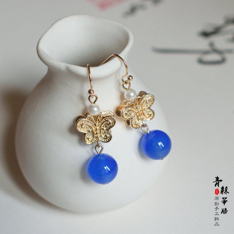 如懿传辛芷蕾金玉妍嘉贵妃同款耳环耳夹古汉耳环