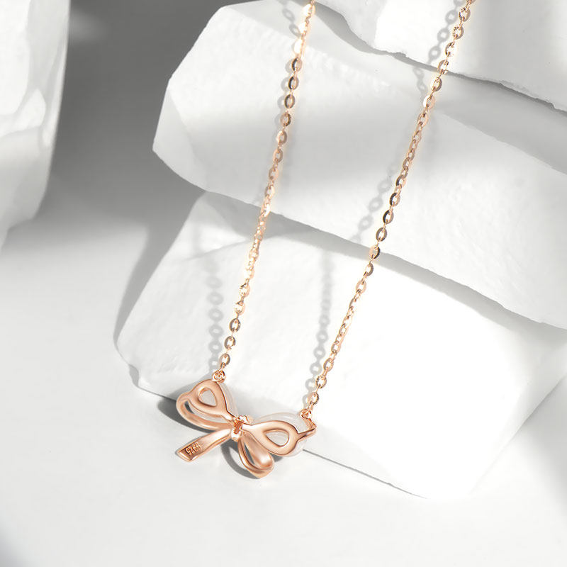 fanci范琦银饰蝶影项链锆石小众简约时尚锁骨项链