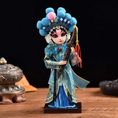 人中手办人物京娃古典礼物北京特色国风件摆绢人