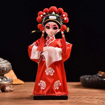 人中手办人物京娃古典礼物北京特色国风件摆绢人