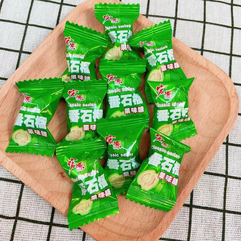 宏源番石榴糖芭乐水果味硬糖散装前台招待糖果糖果