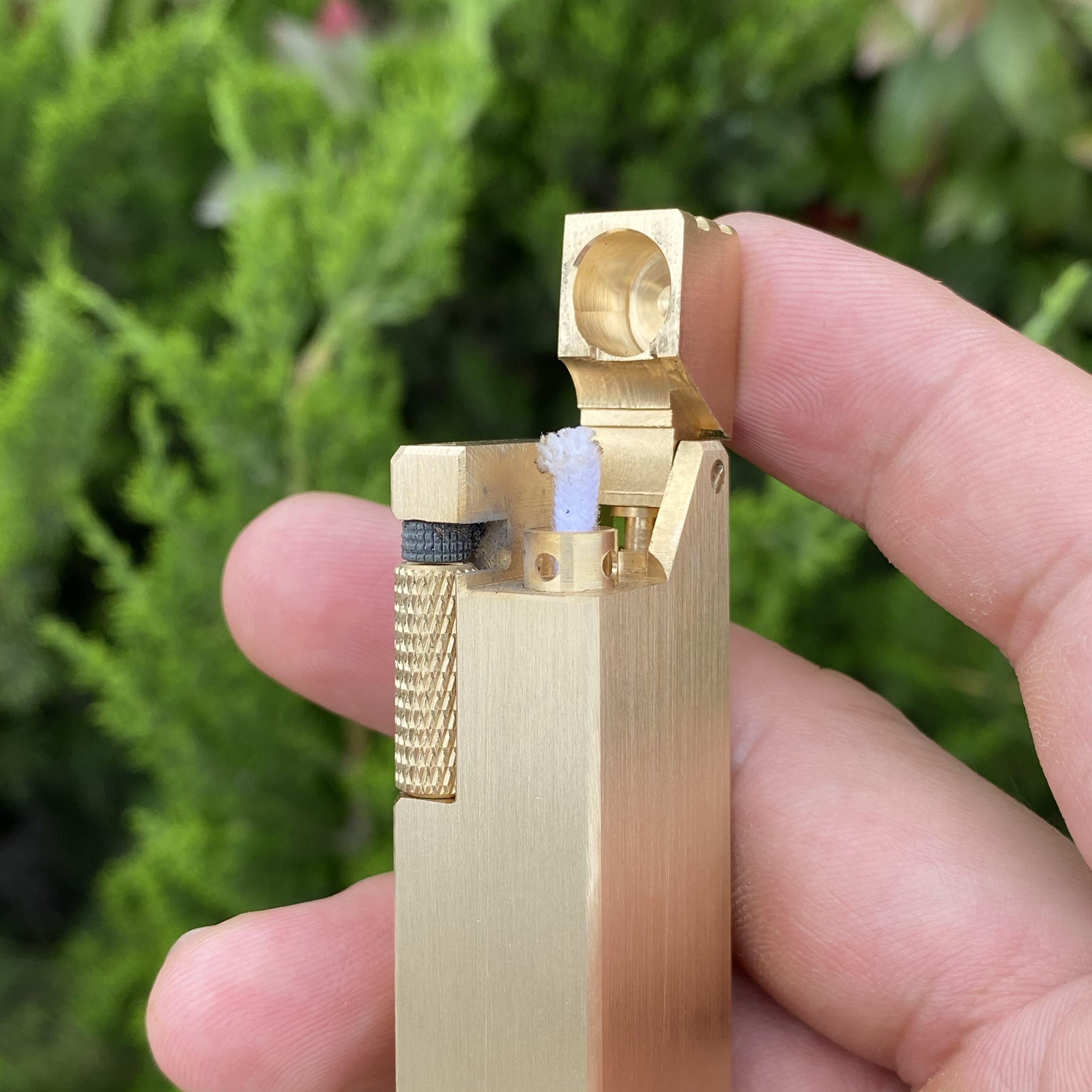 铜化实心精品点火侧滑黄铜打火机煤油2号鱼肠煤油打火机