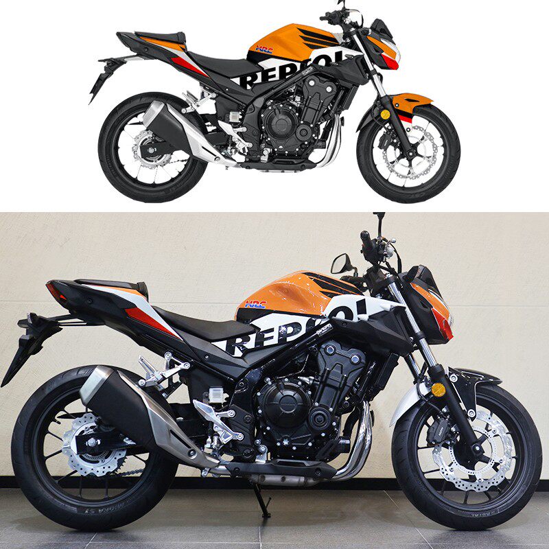 凯特nightcat本田cb400f贴纸改装小版贴花车身版画贴纸