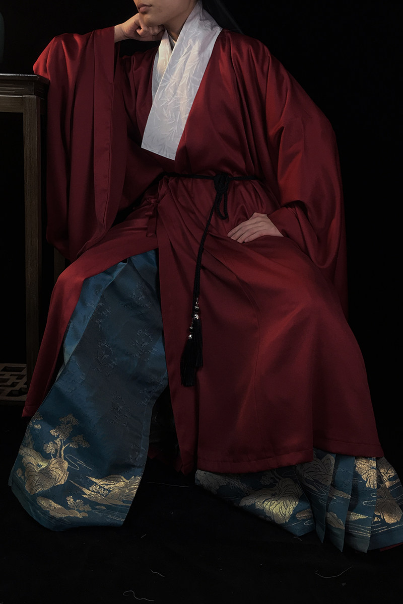 鸟鸣涧川12x色明道袍春秋秋冬传统汉服放量汉服