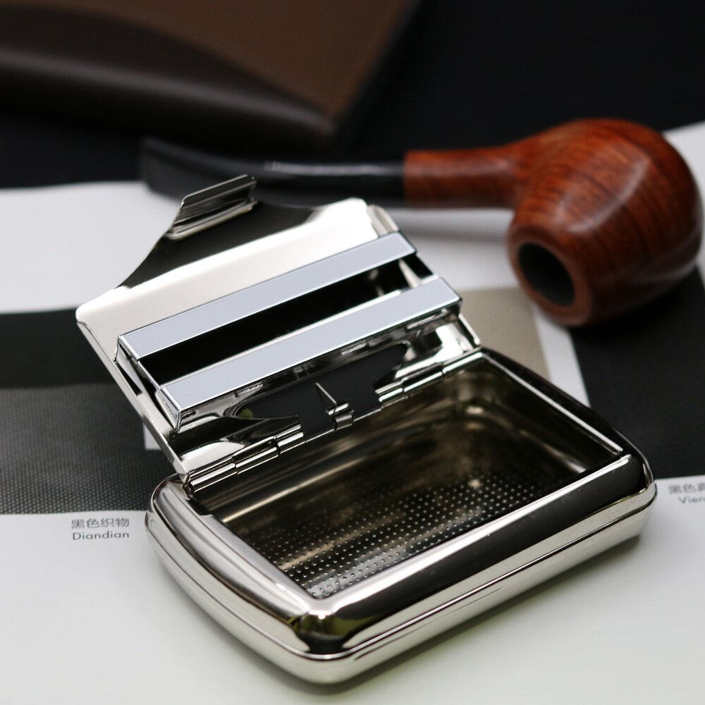 网面卷烟盒烟斗烟丝盒密封盒便携式保湿罐不锈钢卷烟丝盒拉森假日