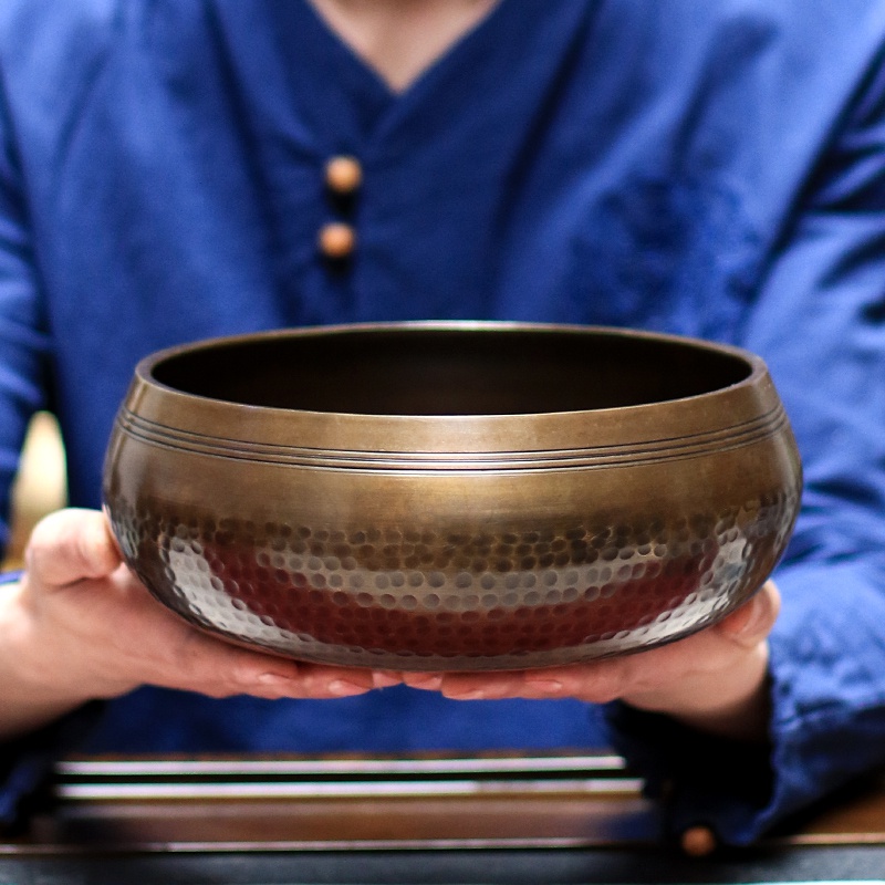 法音佛钵行饭修钵庆铜庆罄钵钵吃声钵手器颂行修音摆件
