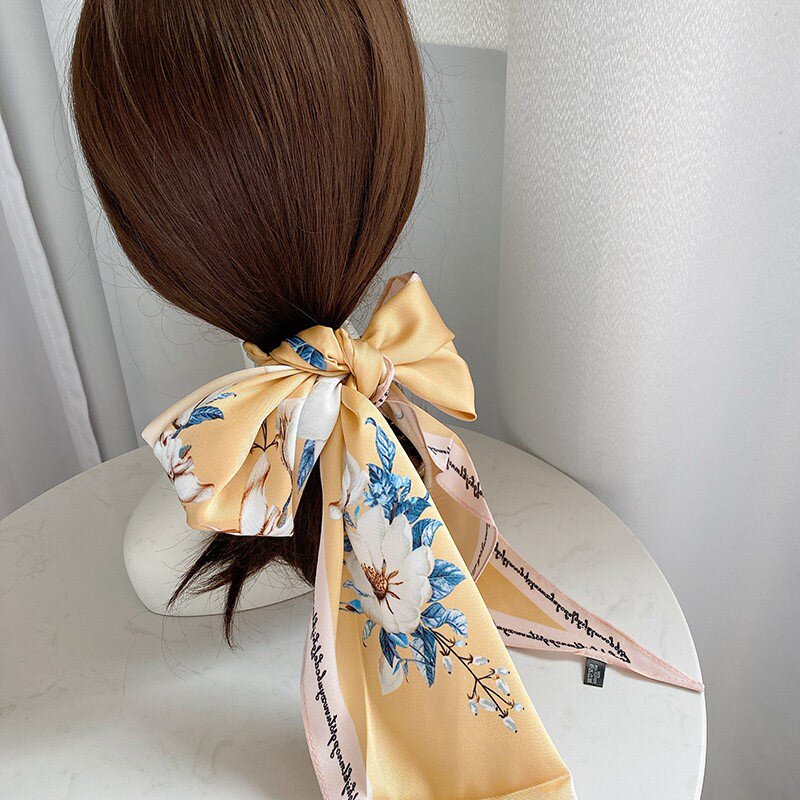 系头发的秋季温v柔风编发发带日系绑带式低马尾发饰绑头发女丝带