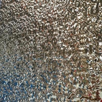 志属吊顶天花板黑钛金水波纹板水纹单面工业门面亮w面大堂凹凸