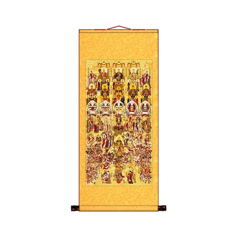 道教总真图全神图神仙案子三清玉皇大帝水陆国画国画