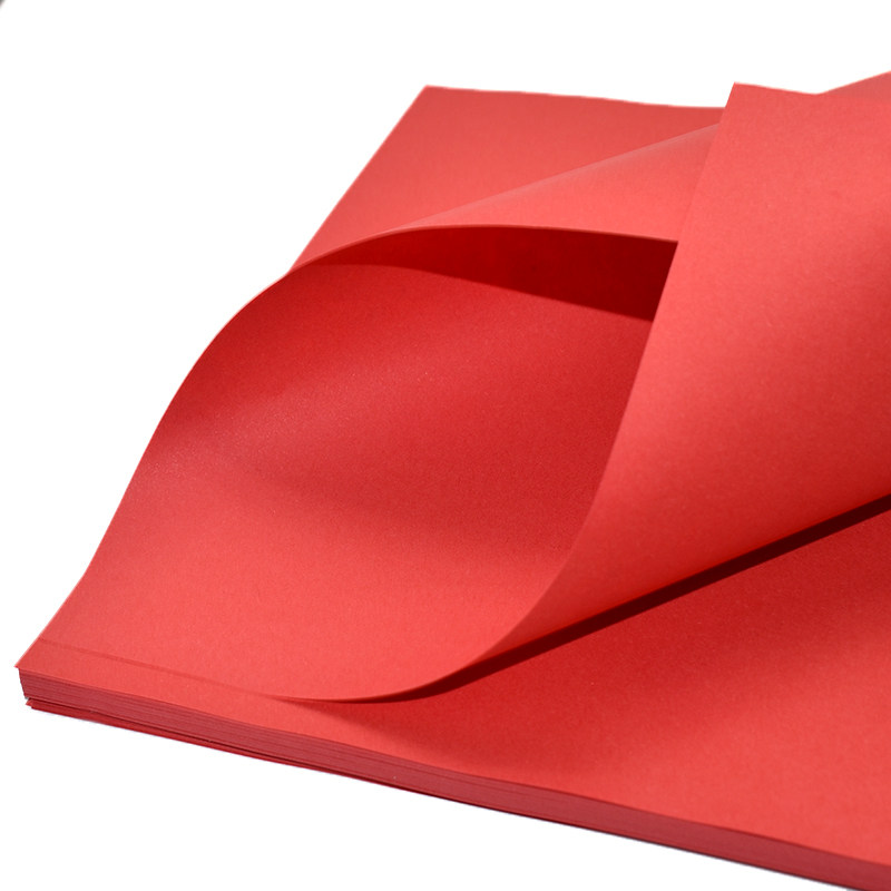 大红复印纸写福字喜报卡纸喜庆用纸办公双面剪纸折纸