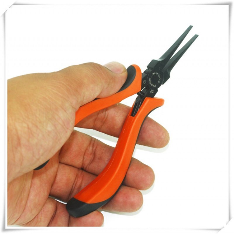 45寸无牙扁嘴钳薄扁钳平口钳无齿加长尖嘴钳扁嘴v钳薄嘴扁咀钳