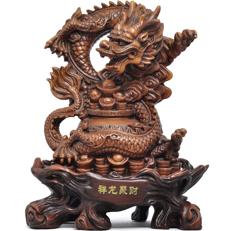 龙摆件生肖商务送礼开业工艺品招财水龙龙风客厅摆件