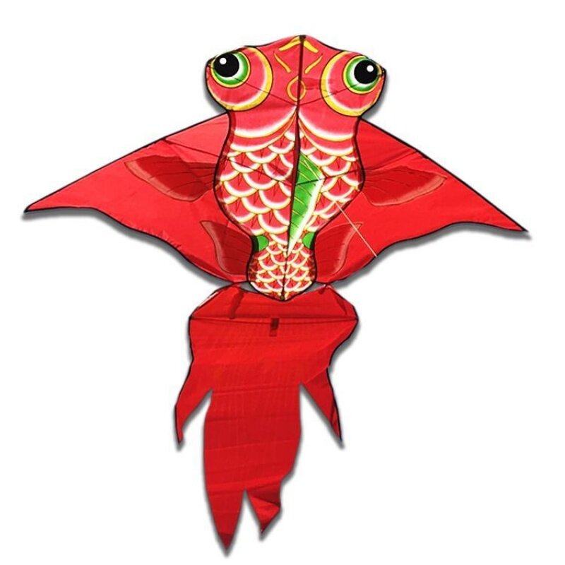 新款传统烫金红色金鱼大型高档2米成人新手风筝