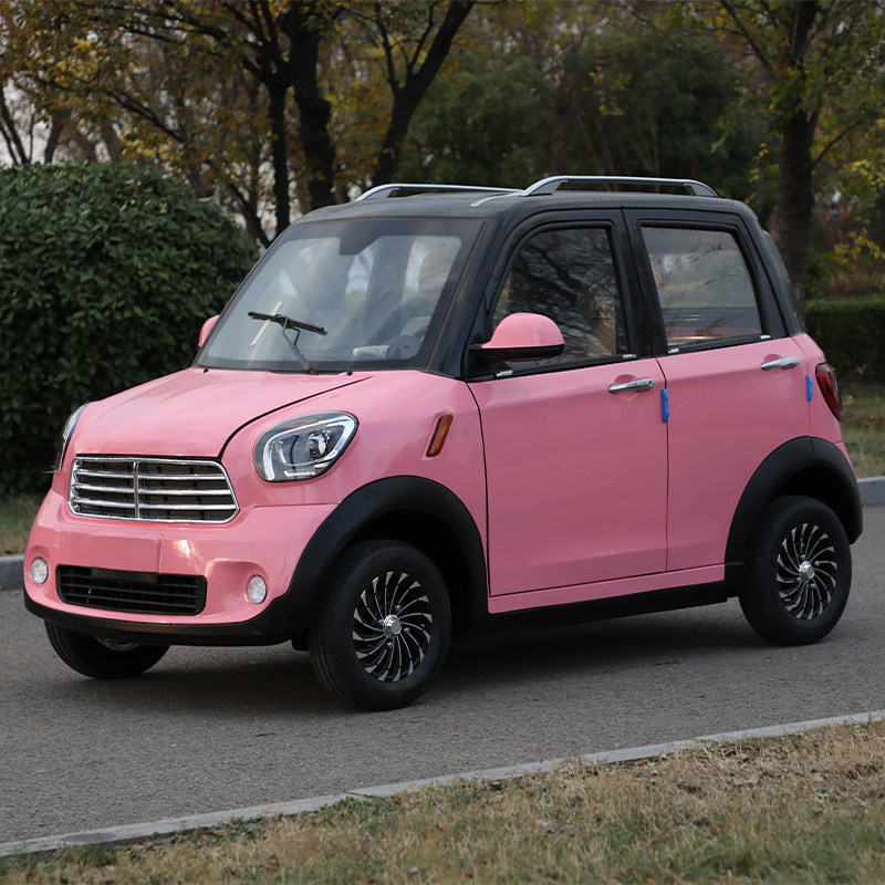 全封闭新能源四轮电动车家用女士微型电瓶成人接送电动四轮车