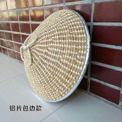 竹子编织锅盖制作灶锅手工茅草蒸笼馒头大号锅盖
