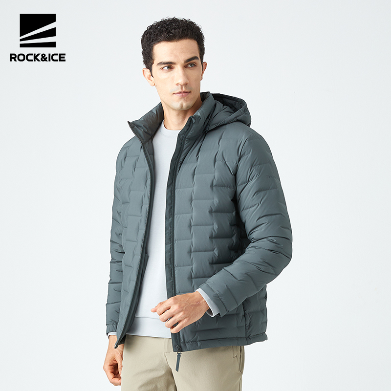 rockice超轻羽绒服户外运动防风保暖外套秋冬登山轻便羽绒衣