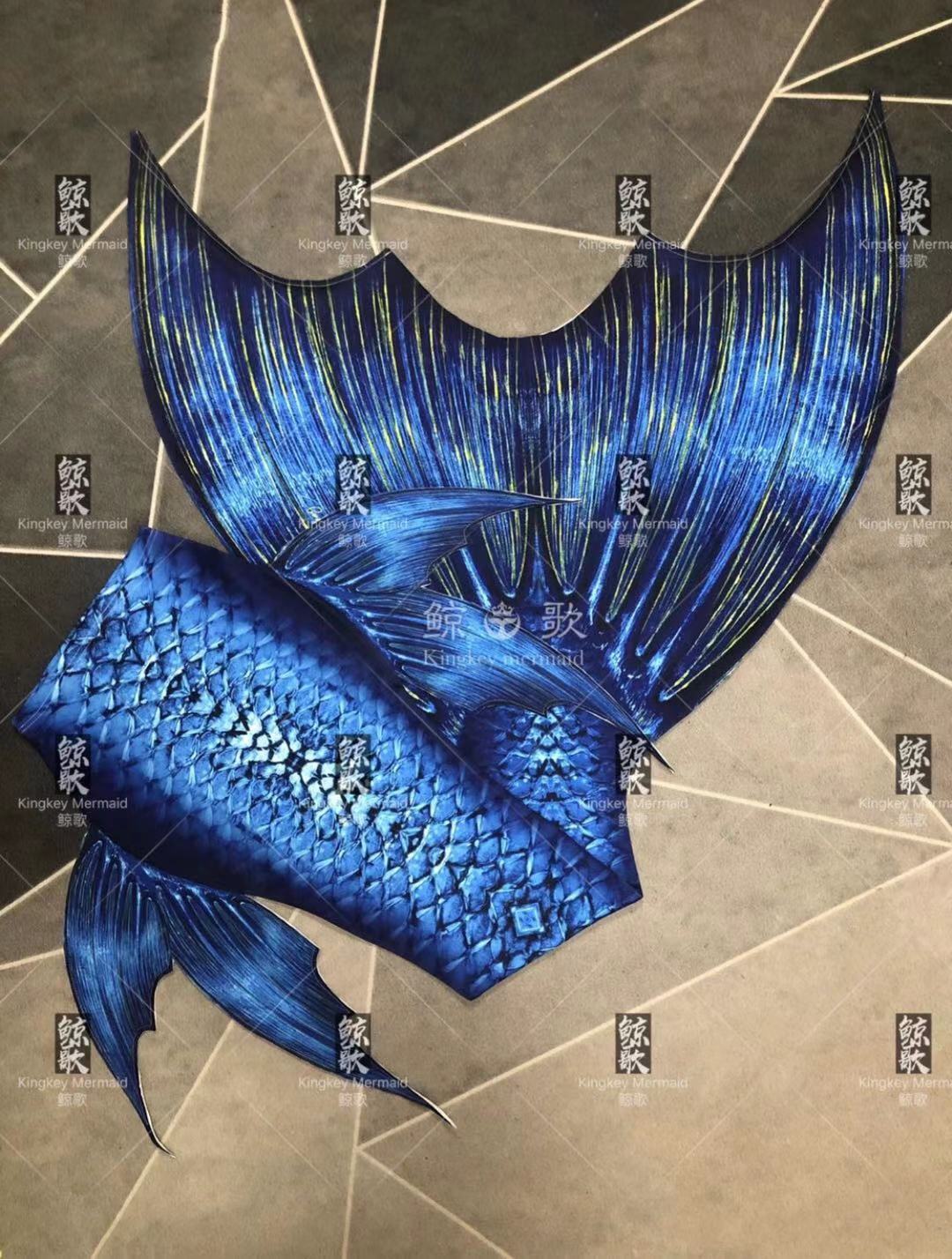 鲸歌流光溢彩原创美人鱼尾巴定制高品质自由潜水拍照潜水服