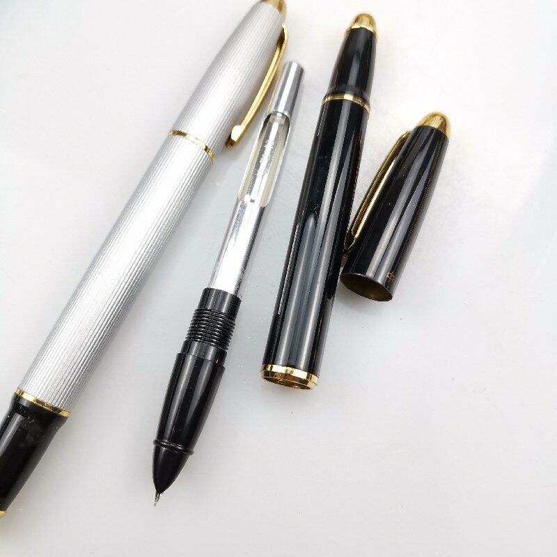 小胖钢笔暗尖特细笔尖挤压吸墨钢笔