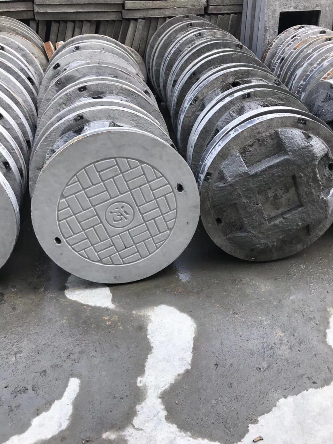 井盖高强度钢纤维水泥混凝土污水雨水排水沟盖板电力井盖