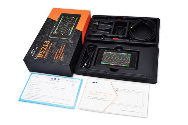 数字掌上示波器通道ds213示波迷你小型便携存储示波器