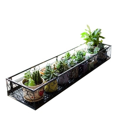 多功能空置悬空花篮镂空花架窗槽阳台挂壁花托花架