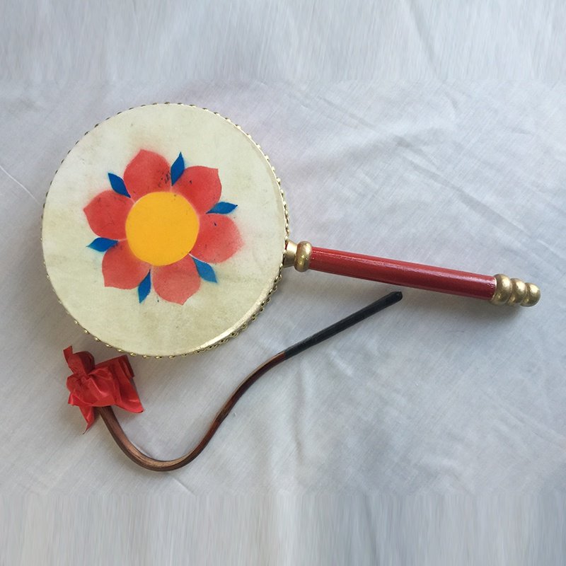 舞蹈道具热巴用品民族乐器藏族手绘腰鼓