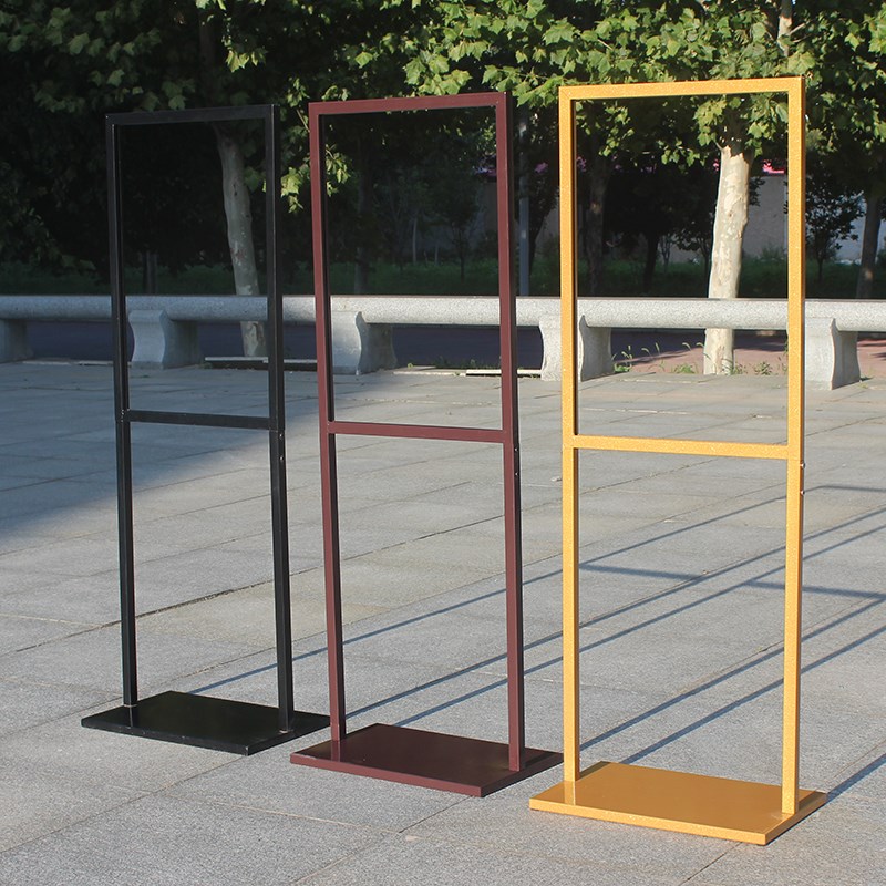 双杆立牌立式落地式告牌室内室外展架展示广告广告牌