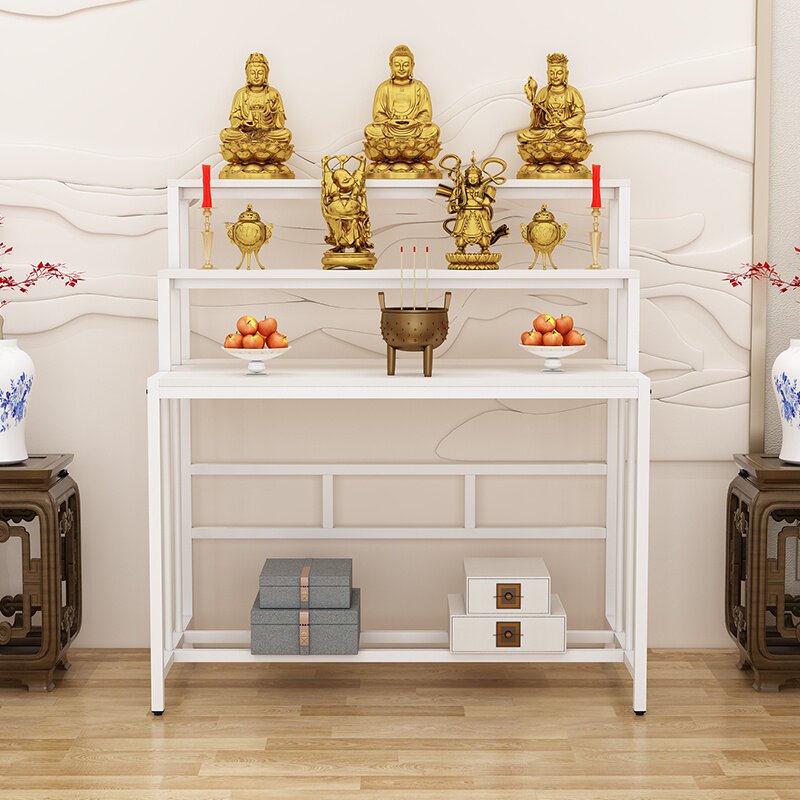 定制佛龛立柜家用三圣财神供台神龛佛柜多层佛柜