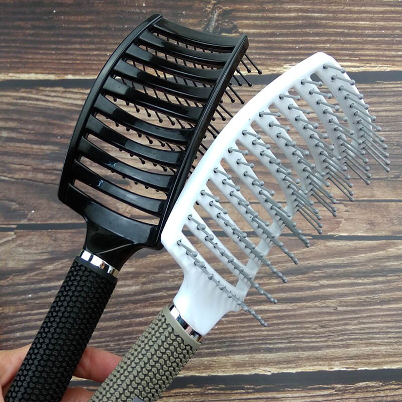 专用美发大弯梳大梳子化妆排骨造型宽齿卷发梳子