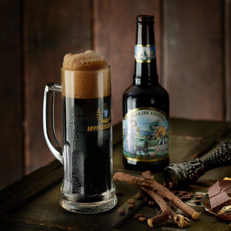 瑞士进口精酿阿彭策尔世涛黑啤酒咖啡风味330ml啤酒