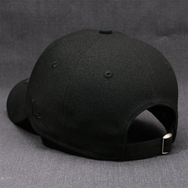 2019新款mlb棒球帽男女黑色黑标ny鸭舌帽大标940硬顶la帽子韩国ne