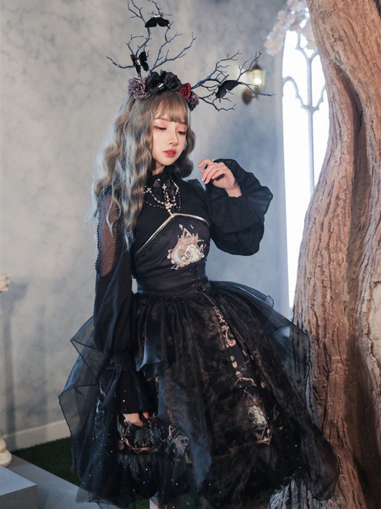 原创lolita神救jsk洛丽塔哥特暗黑搞死茶会华丽洛丽塔