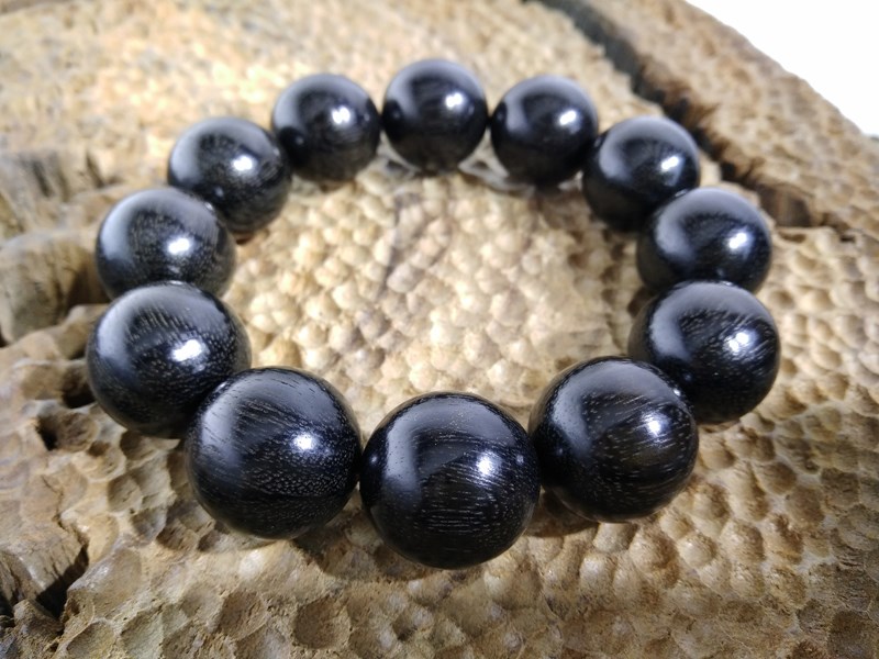 千年新款阴沉铁力木木珠辟乌木手串收藏送礼佛珠